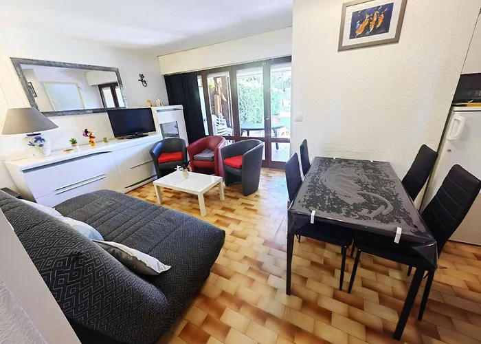 Appartamento Superbe T3 Avec Piscine, Tennis, Parking Près De La Pour 6 Pers, Terrasse Au Rdc - Fr-1-607-2 Agde